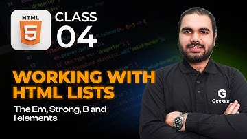 HTML Lists and Formatting: Exploring Em, Strong, B, and I Elements