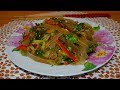 Салат "Лапи" (拉皮, Lā pí, 凉拌拉皮, liángbàn lā pí). Китайская кухня.