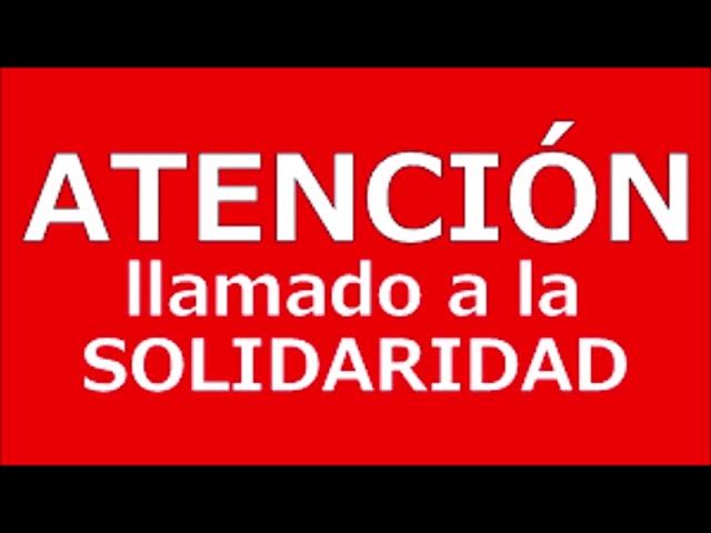 Un llamado a la solidaridad
