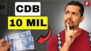 How much does R$10,000 yield in a 105% CDI CDB