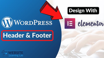 Design Header and Footer with Elementor Pro for WordPress Website (Step by Step for Beginners)