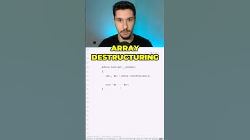 🤔 Sabes lo que es el ARRAY DESTRUCTURING? #programacion #desarrolladorweb #programador #php #laravel