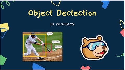 Object detection in Pictoblox