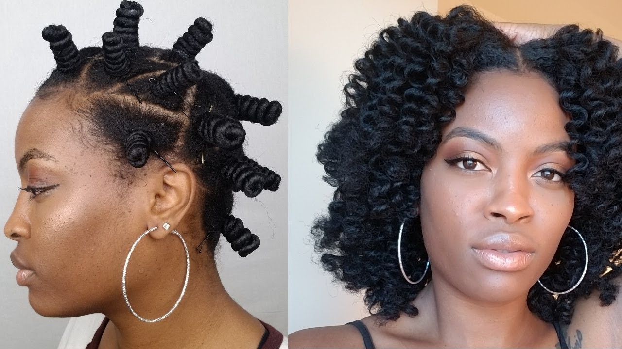 How to achieve a successful bantu knot out - YouTube