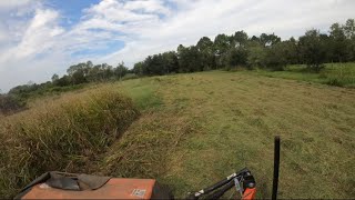 Cutting hay with the kubota dm1017 disc mower