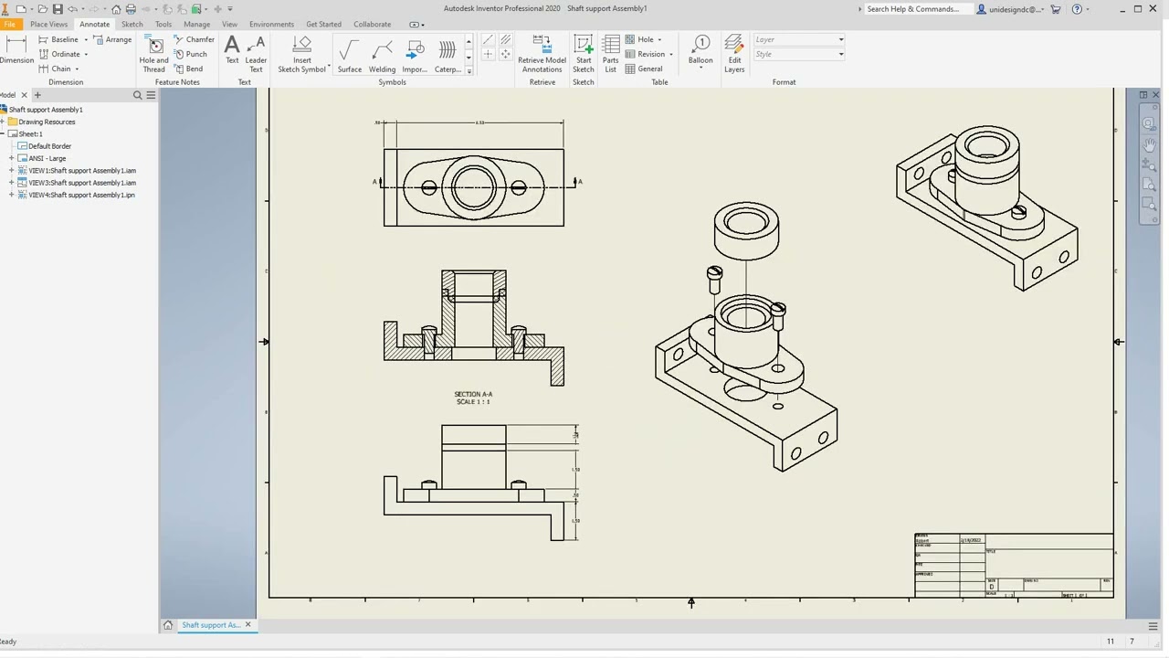 Inventor API: Change sketch parameters of draft view in drawing document -  Manufacturing DevBlog