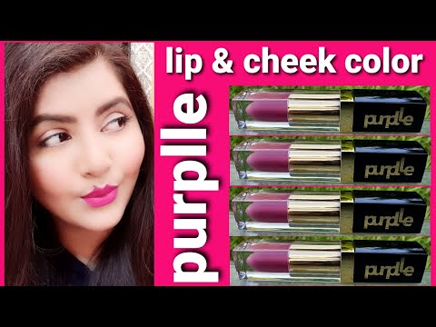 PURPLLE Lip & cheek color review | RARA | 2 in 1 product for all skin tone |