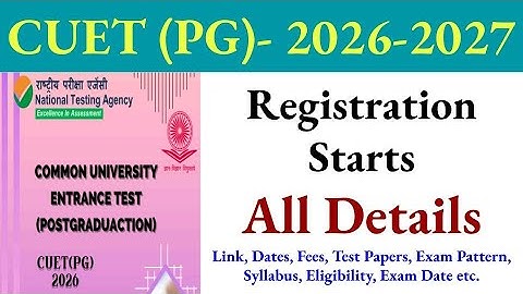 cuet pg 2026 application form, cuet pg 2026, cuet pg 2026 exam date, cuet pg registration 2026,