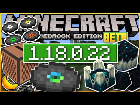 Sculk Blocks Already? Okay! ▫ Bedrock Beta 1.18.0.22 ▫ Minecraft 1.19: The  Wild Update 