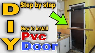 DIY How to Install PVC Door |  PVC Door Installation | Paano Magkabit ng PVC Door at PVC Door Jamb