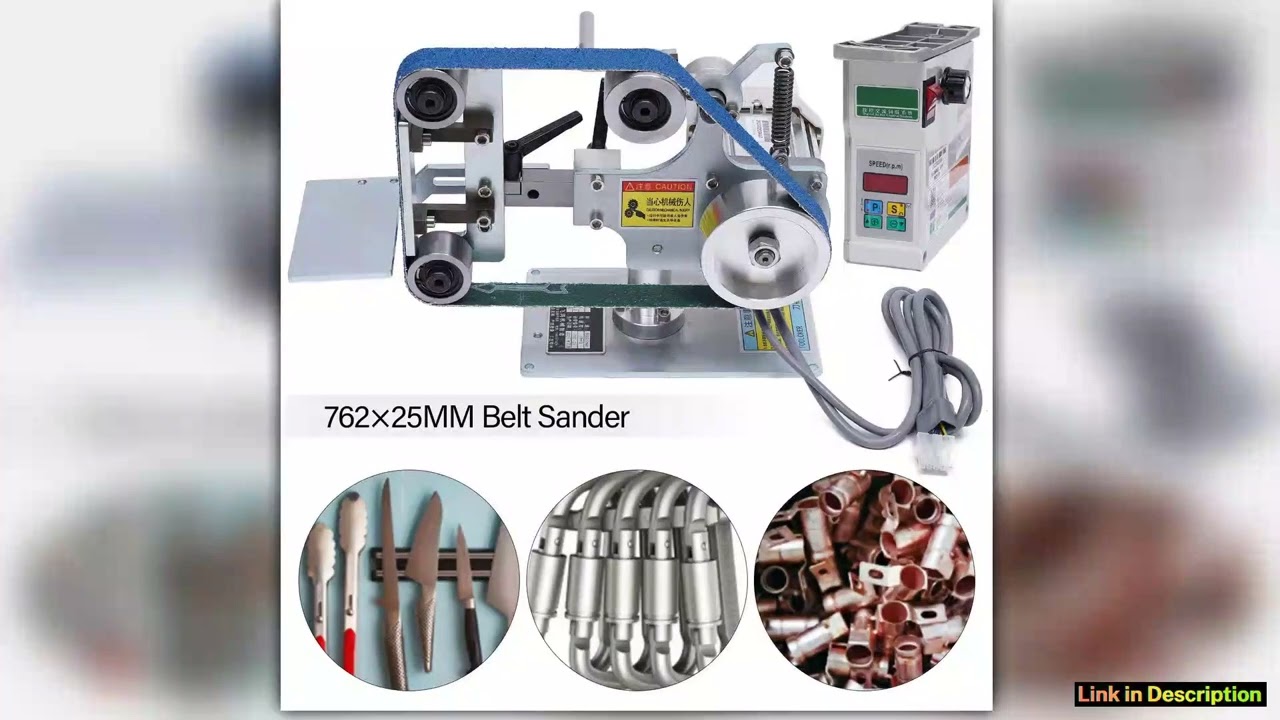 Desktop Belt Sander DIY Polishing Grinding Machine Abrasive Belt Machine 550W Smart Upgrade