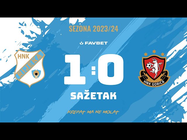 Gorica - Rijeka 3:4 - sažetak 10. kolo (2021./2022.) 