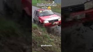 Don&#39;t get in the way when you crash your Rally car ! #rally #crash #motorsport
