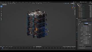 Blender Procedural Sci Fi Object Panel Building Generator Geometry Nodes #shorts Profile