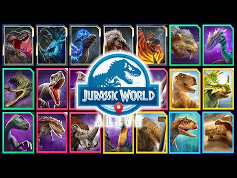 ALL 19 RAID BOSS FIGHTS (JURASSIC WORLD ALIVE)