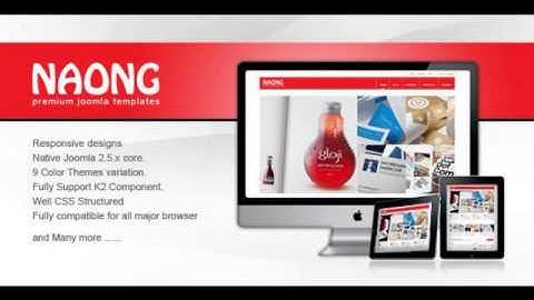 Preview Naong - Responsive Joomla Templates Creative