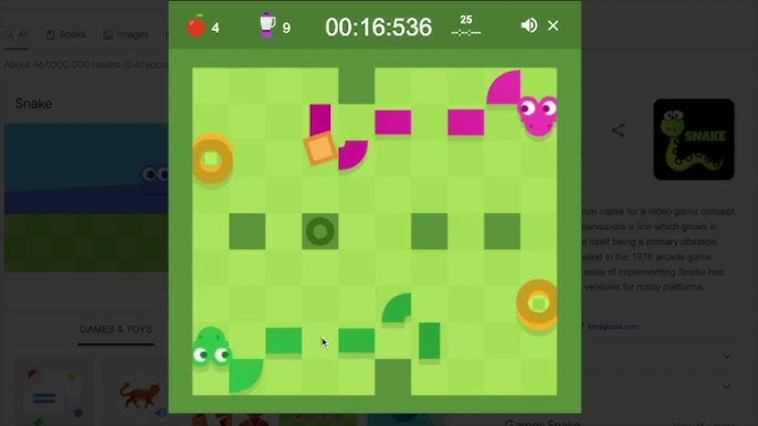 google snake 23pts wall/fast/small map 