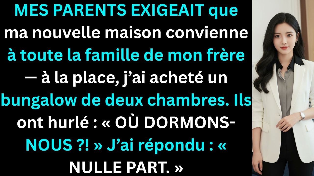 Maman a hurlé : « Où dormirons-nous ? » quand j’ai refusé d’héberger la famille de mon frère.