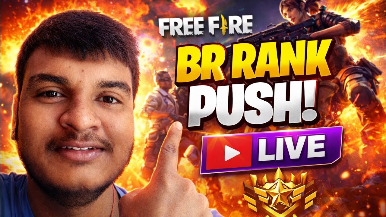 FREE FIRE 🔥 BR RANK PUSH LIVE | GRANDMASTER TO HEROIC | ROAD TO TOP 😈 ...