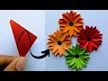 How To Make Mini Paper Flower Step By Step | Easy Mini Paper Flower Making Idea | DIY Flower Craft