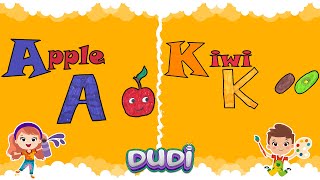 A'dan K'ya Harfleri Öğrenelim | Learn English and Colors with ABC Alphabet Song for Children