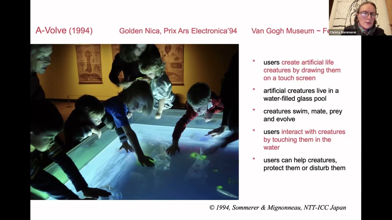 Christa Sommerer (Austria-France) on "The Artwork as a Living System"