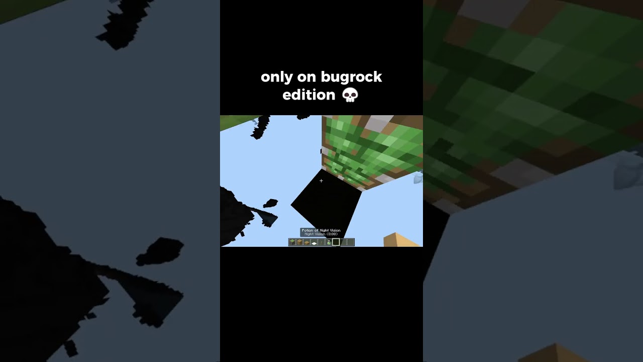 only on bugrock edition 💀 