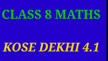 West Bengal Class 8 Maths Chapter 4 Kose Dekhi 4.1 I Part 5 II Sciencee Friend