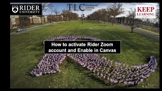 How to activate Rider Zoom account and Enable in Canvas