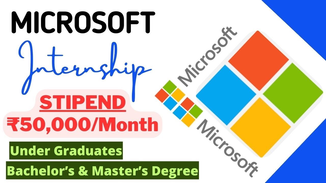 Microsoft Software Engg Internship 2024 | STIPEND ₹50,000/Month | All ...