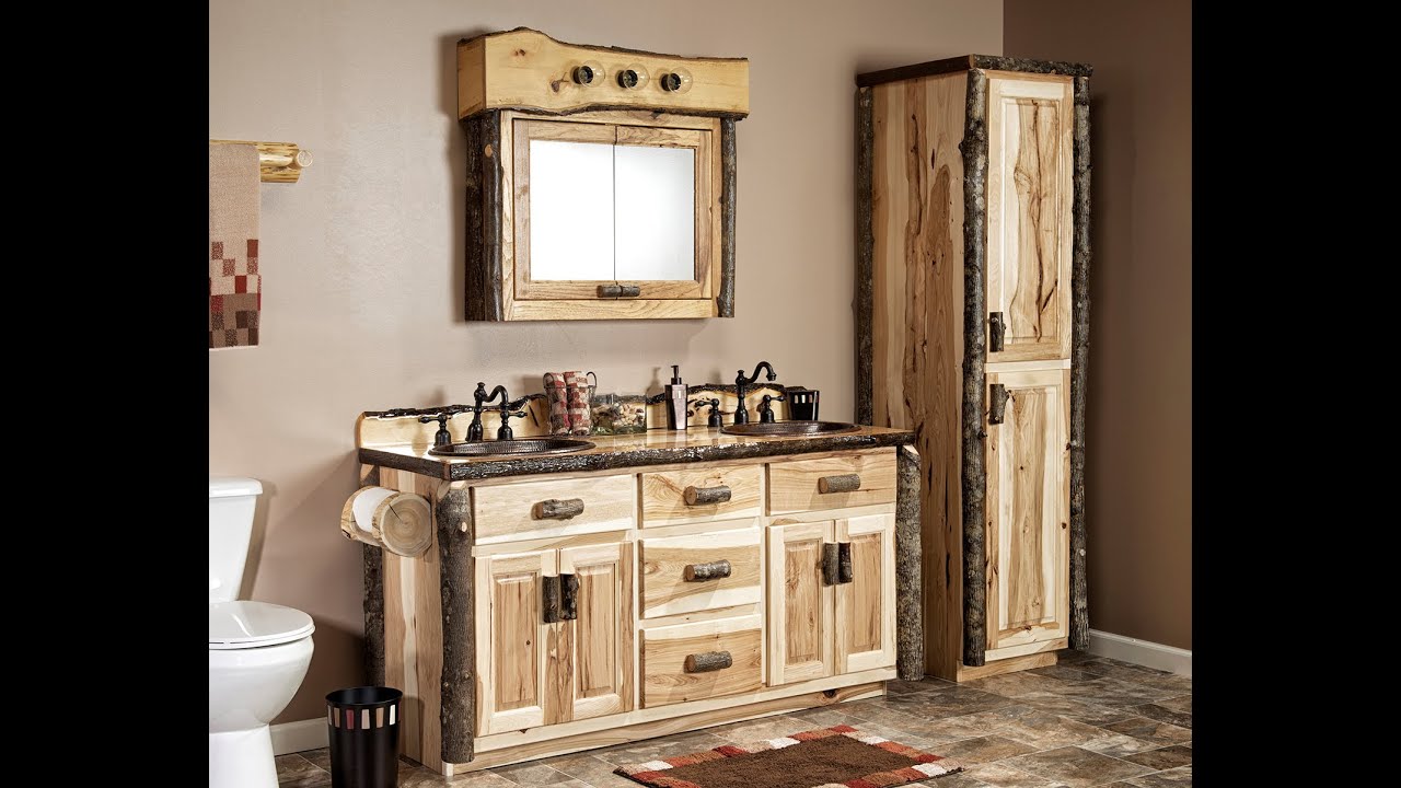 Real Hickory Rustic Medicine Cabinet made from Solid Wood