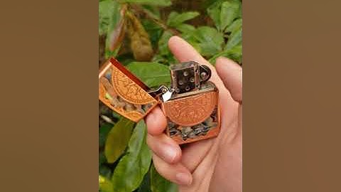 Bật Lửa Zorro mạ vàng hồng khảm trai Z91751E