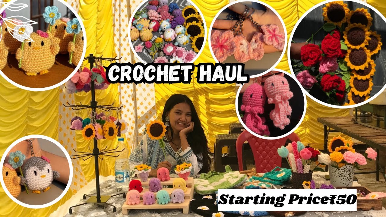 Crochet Haul Video | Crochet Small Business In India | #crochethaul #crochet #haul #smalbusiness 