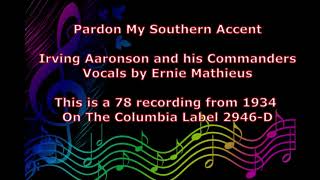 Irving Aaronson   Pardon My Southern Accent