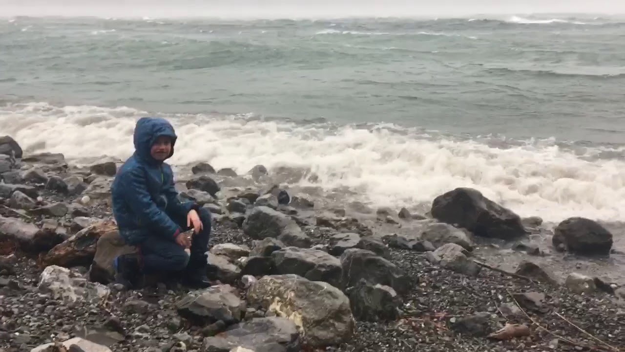 Strum Burglind trifft in Quinten ein