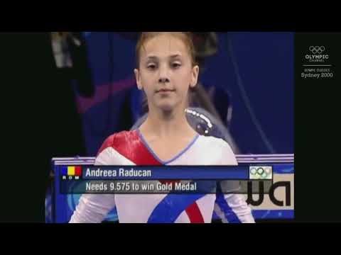 NBC HQ Andreea Raducan FX AA 2000 Olympics