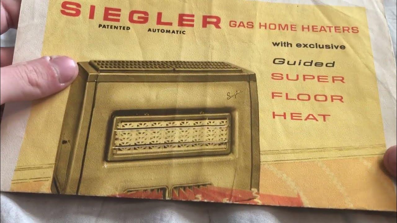 Siegler gas space heater brochure overview YouTube
