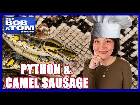 BOB & TOM Test Kitchen - Python Steak and Camel Sausage with Hooker the Cooker