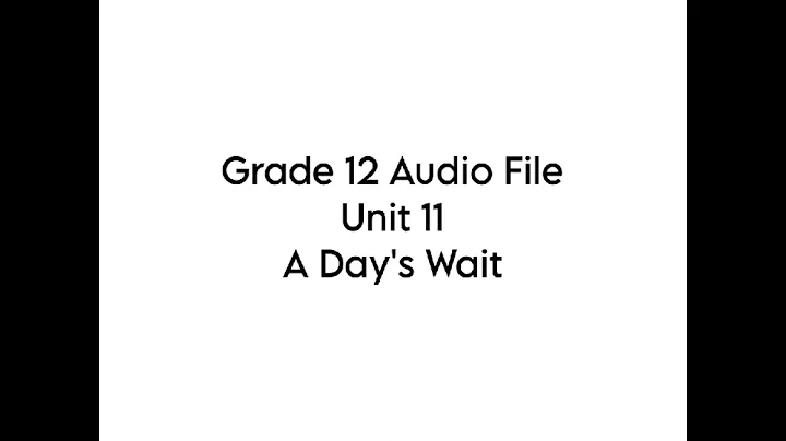 Unit 11 Grade 12 Listening Audio