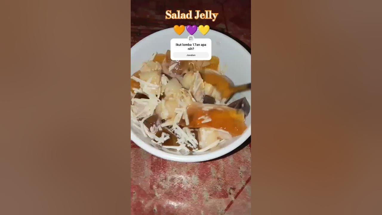Kalo ada yang mau resep nya nanti aku buatin videonya komen yaaa✨✨✨ #fyp #salad #jelly