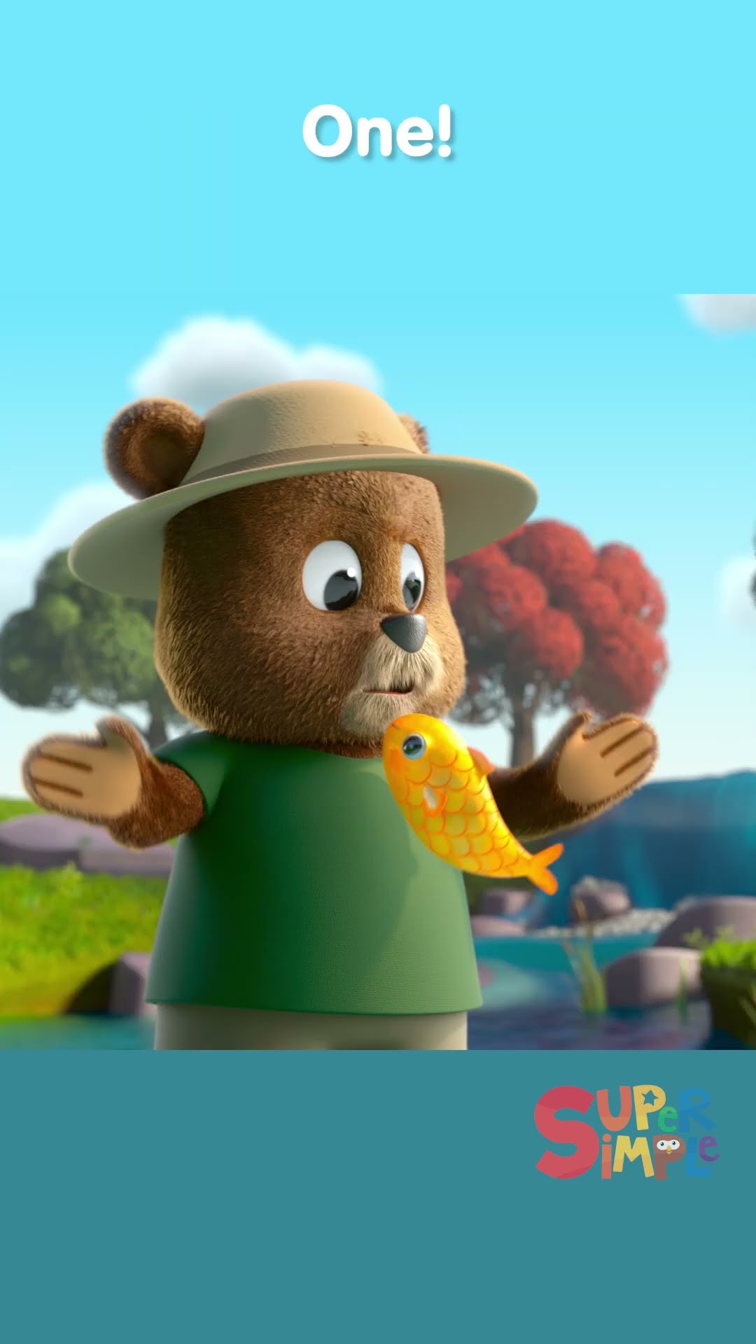 Once I Caught A Fish Alive #kidssongs #supersimplesongs #shorts