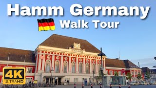 Hamm Walking Tour 4K | Early Morning | Empty Streets | 4k 60FPS