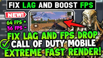 FIX LAG CALL OF DUTY SEASON 2 | NEW CONFIG 90FPS IN COD MOBILE FIX LAG AND FPS DROP | CONFIG CODM