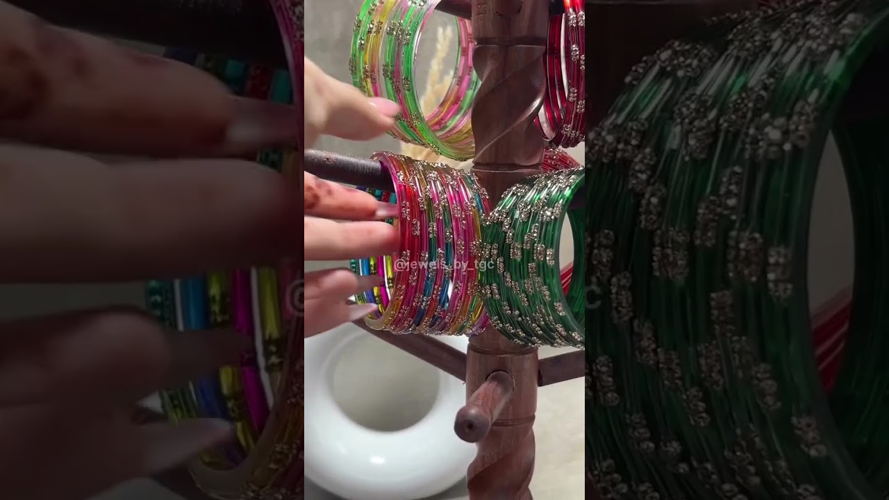 Valentine & Shivratri Special Glass Bangles 💍 | Wedding Bridal Look for Bride ✨