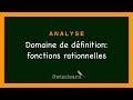 Domaine de dfinition des fonctions rationnelles