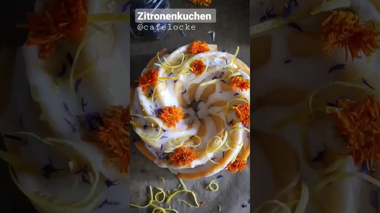 Einfacher Zitronenkuchen mit Dinkelmehl- Café.Locke - YouTube