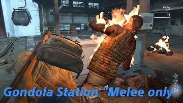 TLOU2R Melee only Hunted Infected Gondola Station on Grounded No Return