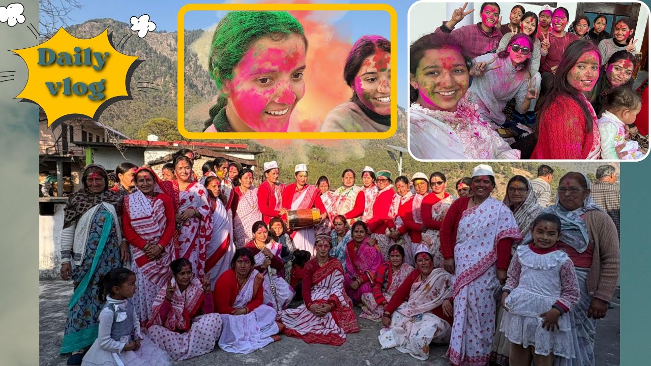 Ya kya kar deya sub ko holi mein 😱