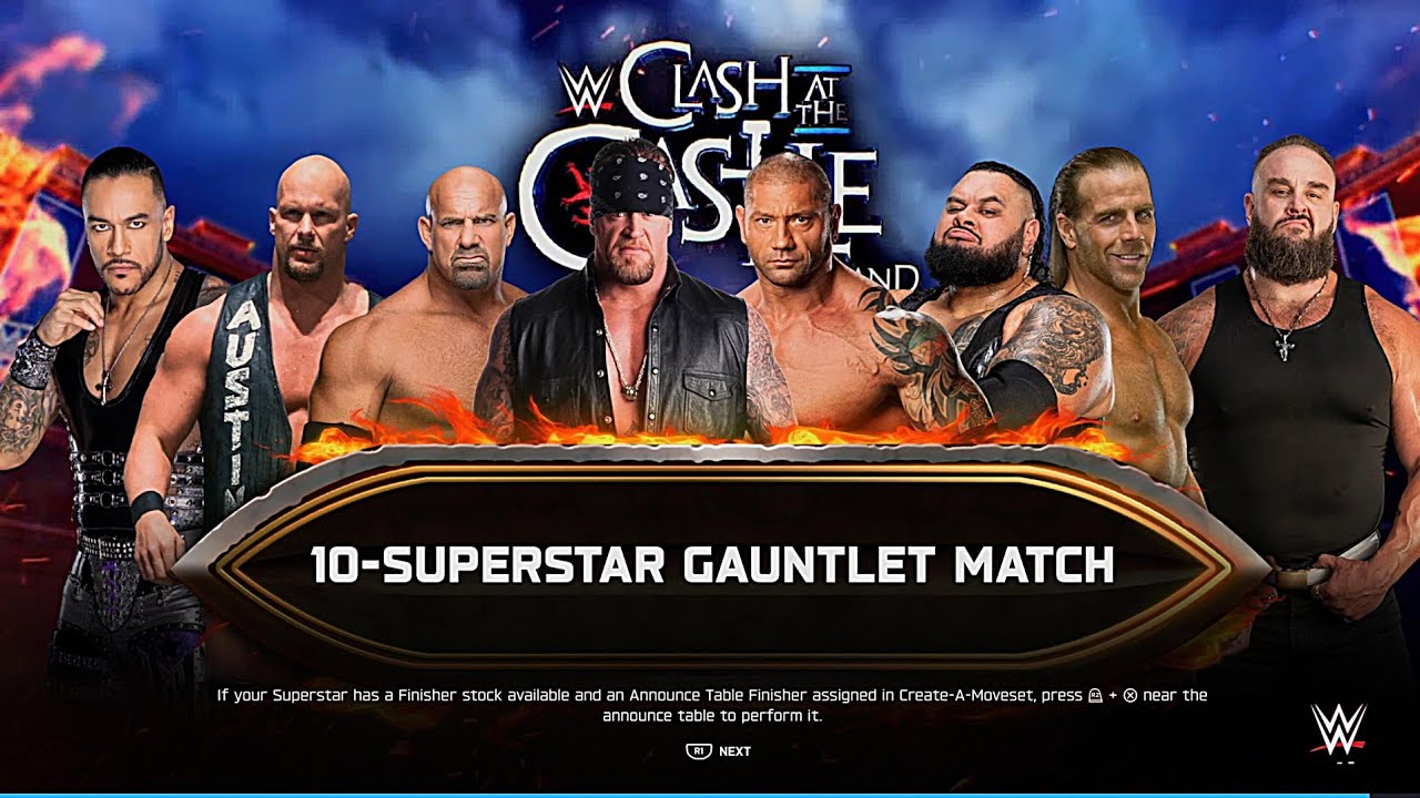 WWE 2K25- UNDERTAKER vs All - 10 SUPERSTAR GAUNLET MATCH- WWE 2K25 GAMEPLAY PS5 4K