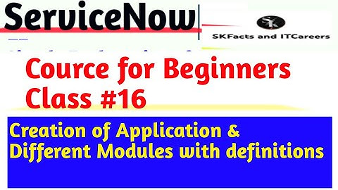 #ServiceNow Course for Beginners | Application & Menu Creation | class 16 #serviceow